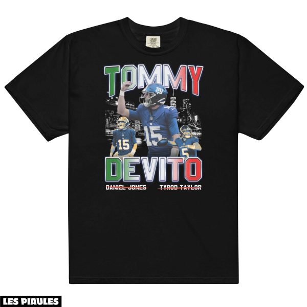 NFL T-Shirt Tommy Devito Giants de New York Quartier Du Dos