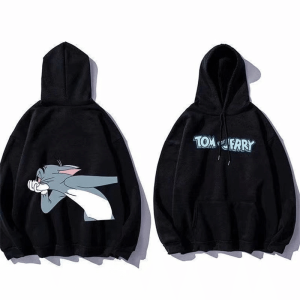 Duo de Sweat pour Couple Noir Tom Et Jerry Duo de Sweat pour Couple Noir Tom Et Jerry
