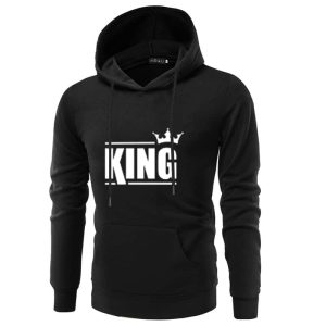 Ensemble de Deux Sweats a Capuche Noirs pour Couple Ensemble de Deux Sweats a Capuche Noirs pour Couple