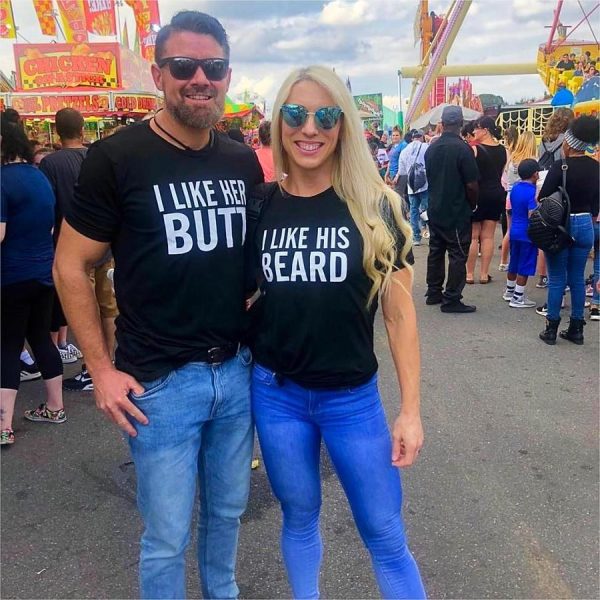 I Like His Beard T-Shirt Couple