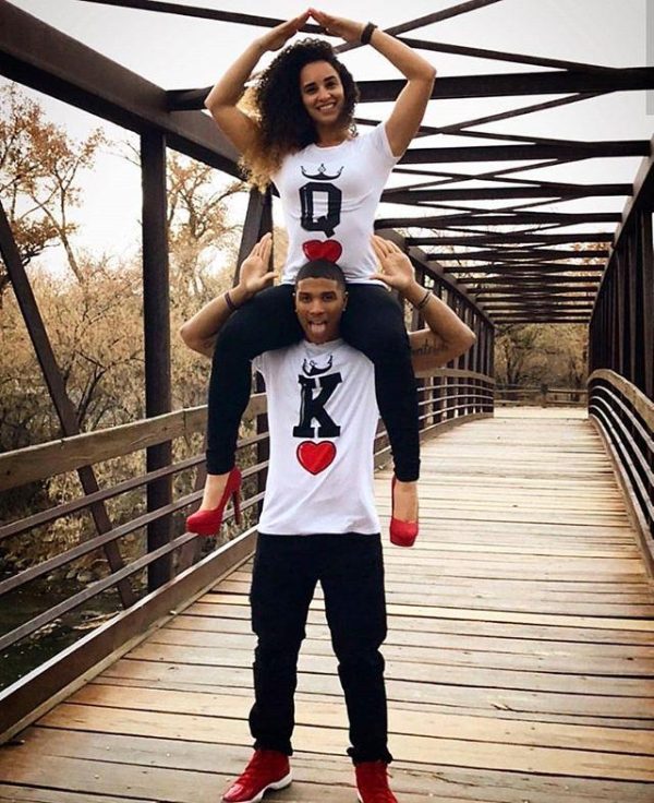 King And Queen Couple T Shirts White