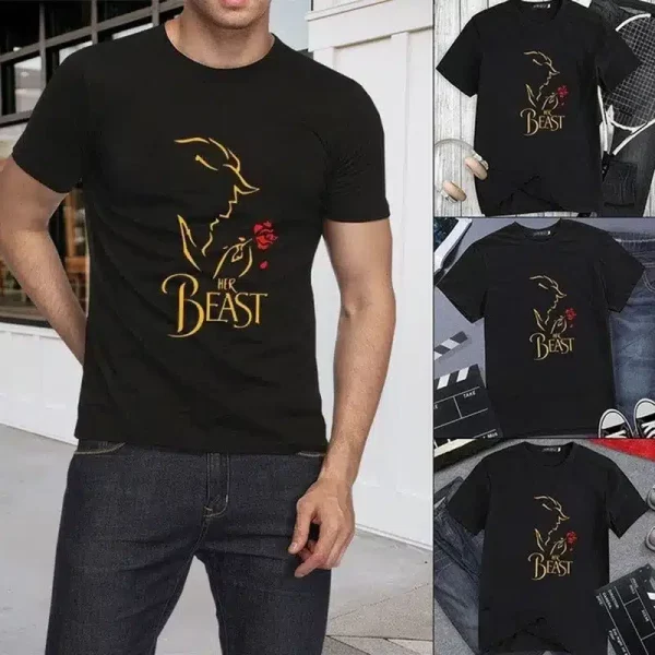 Original T-shirt pour Couple Beauty & Beast