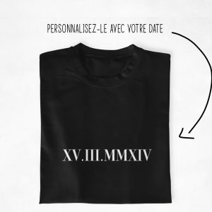 Pull Date en Chiffres Romains pour Couples Cadeau Ideal 3