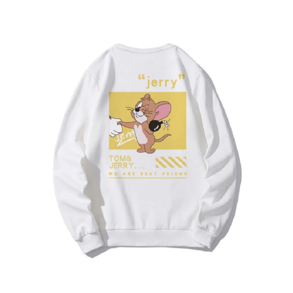 Pull a Accorder Couple Blanc Tom Et Jerry