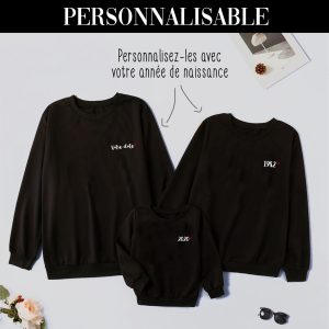 Pull assortis pour la Famille Annee de naissance