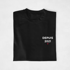 Pull couple personnalisable – Depuis + Annee