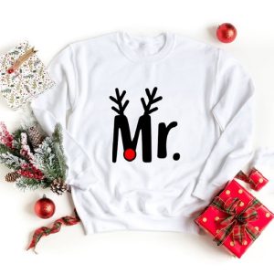 Pulls Blancs a Imprim Monsieur Madame pour Noel 1 Pulls Blancs a Imprim Monsieur Madame pour Noel 2