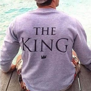 Pulls Gris a Imprime Au Dos pour Couple 3 Pulls Gris a Imprime Au Dos pour Couple 4