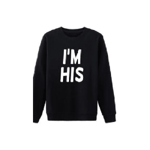 Pulls Noirs de Couples Longues Manches Imprimes Pulls Noirs de Couples Longues Manches Imprimes