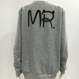 Pulls Rose Et Gris pour les Couples Romantiques avec Imprimes