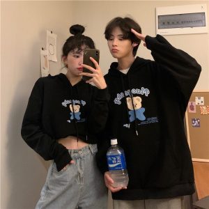 Sweat Couple A Capuche Lazy Bear 1
