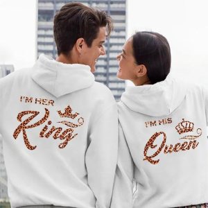 Sweat Couple Capuche King Queen Sweat Couple Capuche King Queen