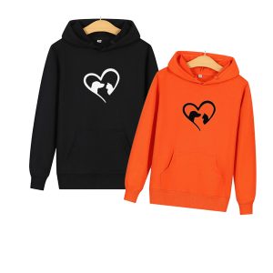 Sweat Couple Chat et Chien A Capuche