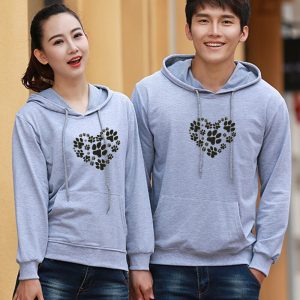 Sweat Couple Empreinte Chien Sweat Couple Empreinte Chien
