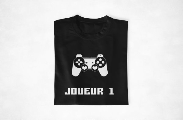 Sweat Couple Joueur 1 & Joueur 2 – Pour les Passionnes de Jeux