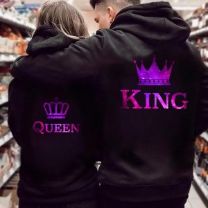 Sweat Couple King Queen Couronne Fluo 1 Sweat Couple King Queen Couronne Fluo 2