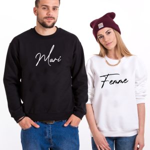 Sweat Couple – Mari et Femme Sweat Couple – Mari et Femme