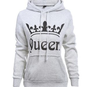Sweat Couple Queen King Gris