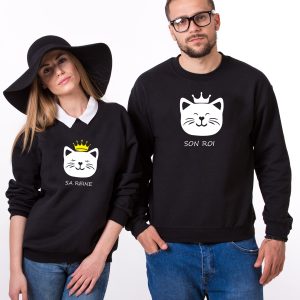 Sweat Couple – Roi & Reine chat Sweat Couple – Roi & Reine chat
