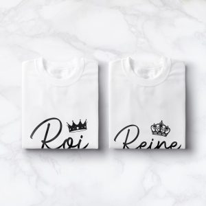 Sweat Couple Roi et Reine Couronne 2