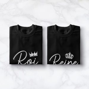 Sweat Couple Roi et Reine Couronne 3