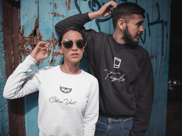 Sweat Couple Tequila & Citron Vert – Ideal pour les Amoureux  Assortis Moi