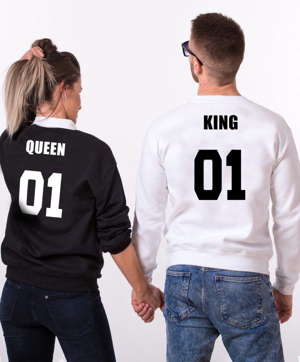 Sweat Couple personnalisable- King Queen football