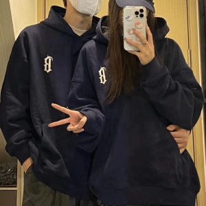 Sweat Homme Femme Assorti Bleu de Nuit avec Texte Imprime Sweat Homme Femme Assorti Bleu de Nuit avec Texte Imprime