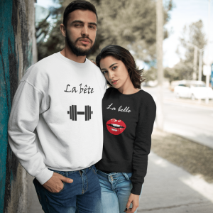 Sweat La Belle & La Bete – Style Assorti pour Couples Cadeau Assortis Moi Sweat La Belle & La Bete – Style Assorti pour Couples Cadeau Assortis Moi