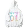 Sweat Meilleure Amie Bestie Noir et Blanc
