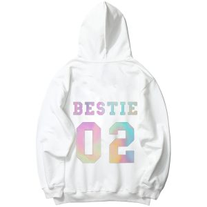 Sweat Meilleure Amie Bestie Noir et Blanc 3