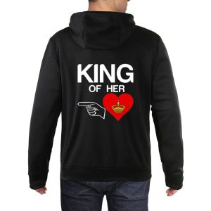 Sweat Noir pour Couples avec Dessin de Cœur à L’arriere Sweat Noir pour Couples avec Dessin de Cœur à L’arriere