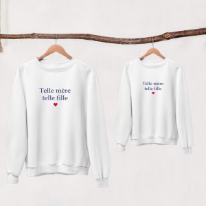 Sweat Pull Assortis Telle Mere & Telle Fille- Assortis Moi 1 Sweat Pull Assortis Telle Mre Telle Fille Assortis Moi 2