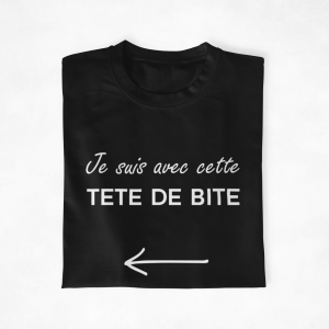Sweat Pull Couple Je suis avec cette connasse tete de bite 4