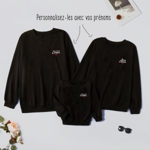 Sweat Pull Famille Amour Personnalisable 3