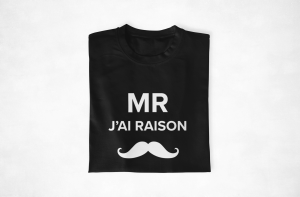 Sweat  Pull – Monsieur j’ai raison Madame j’ai toujours raison  Assortis Moi