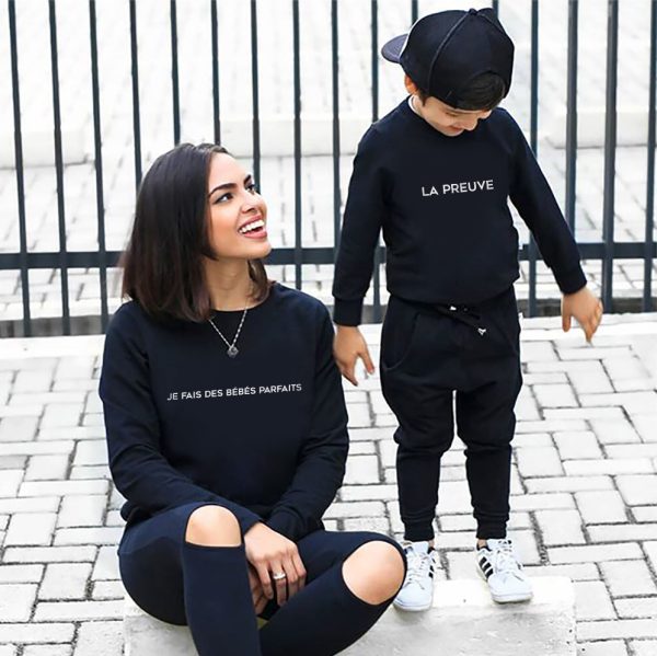 Sweat  Pull Parents et Enfants Je fais des bebes parfaits