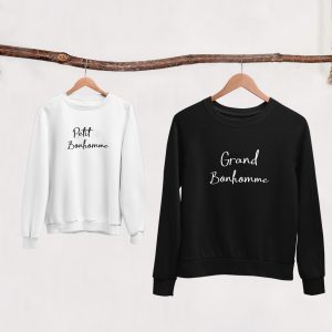 Sweat Pull Pere & Fils Grand Bonhomme & Petit Bonhomme Sweat Pull Pere & Fils Grand Bonhomme & Petit Bonhomme