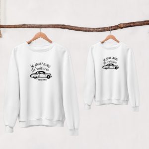 Sweat  Pull – Pere & Fils  Je joue avec les voitures