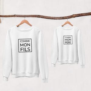 Sweat Pull assortis - Comme mon pere Comme mon fils 1 Sweat Pull assortis Comme mon pre Comme mon fils 2