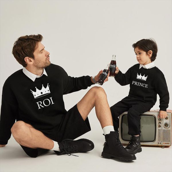 Sweat  Pull assortis Famille – Roi Reine Prince Princesse