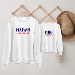 Sweat Pull assortis Maman & Enfants Vagues – Assortis Moi Sweat Pull assortis Maman & Enfants Vagues – Assortis Moi