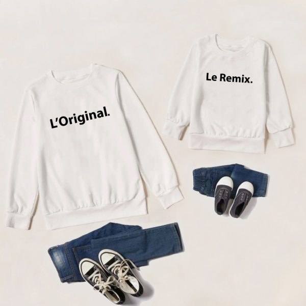 Sweat  Pull assortis Parents et Enfants – L’original & Le remix