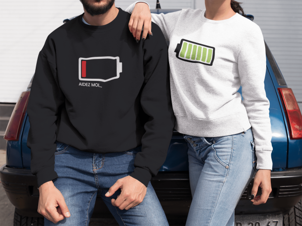 Sweat  Pull assortis pour Couple Batterie – Assortis Moi