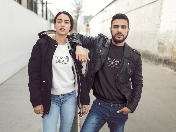 Sweat  Pull assortis pour Couple – Mari & Femme Ideale  Assortis Moi