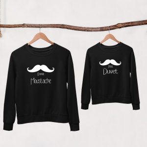 Sweat Pull assortis pour Pre Fils Moustache Assortis Moi 2