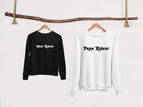 Sweat  Pull assortis pour Pere & Fils Rideur- Assortis Moi