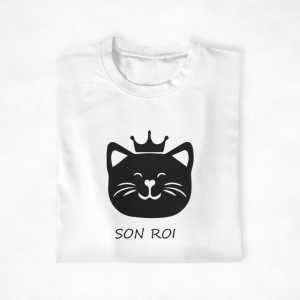 Sweat Pull assortis pour couple Son roi Sa reine Chat 3