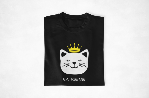 Sweat  Pull assortis pour couple – Son roi & Sa reine – Chat