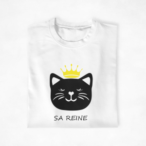 Sweat Pull assortis pour couple Son roi Sa reine Chat 5